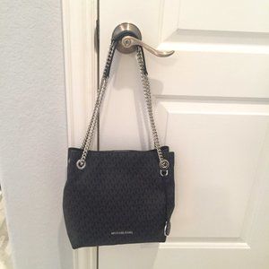 Micheal Kors Black Shoulder Bag with Chain Straps